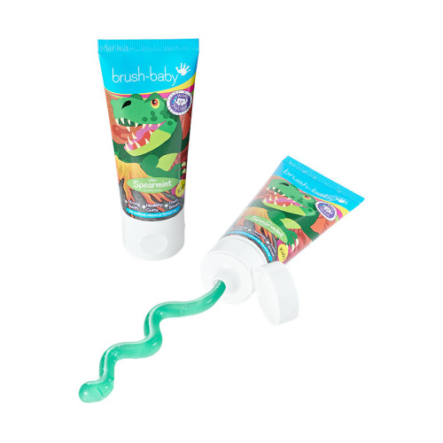 Brush-Baby | Brushbaby Kids Toothpaste - Mild Spearmint Dinosaur 3yrs+ 50ml